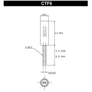 Cardinal晶振,CTF6石英插件晶振,CTF6-A1C3-32.768K-D12.5晶振